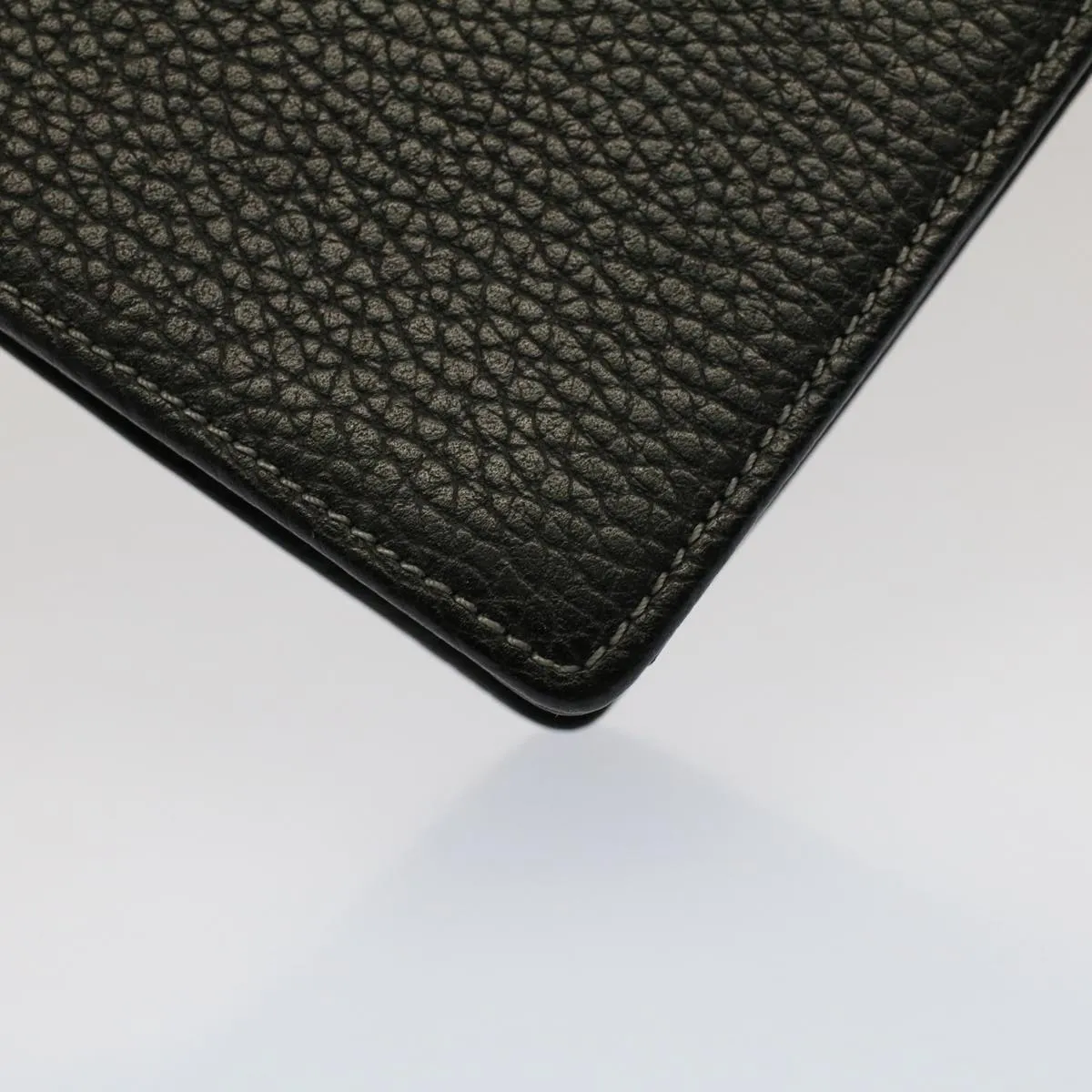 Trendy Inspired Burberry Clutch Bag Leather Black Auth Ep1686