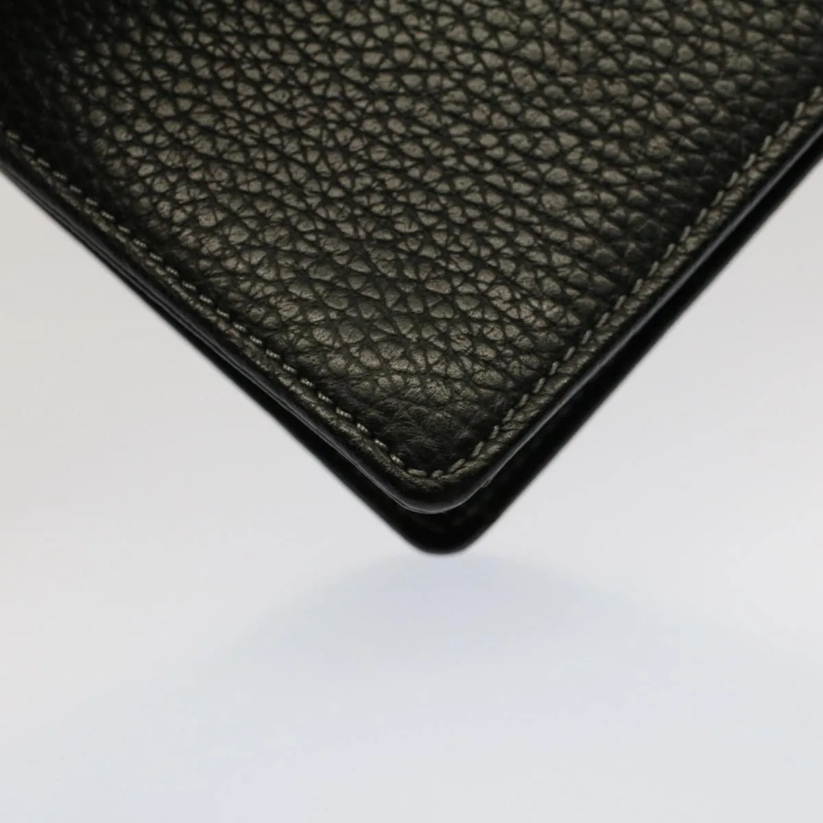 Trendy Inspired Burberry Clutch Bag Leather Black Auth Ep1686