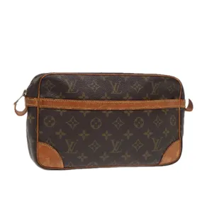 Trendy Inspired Louis Vuitton Monogram Compiegne 28 Clutch Bag M51845 Lv Auth 88002