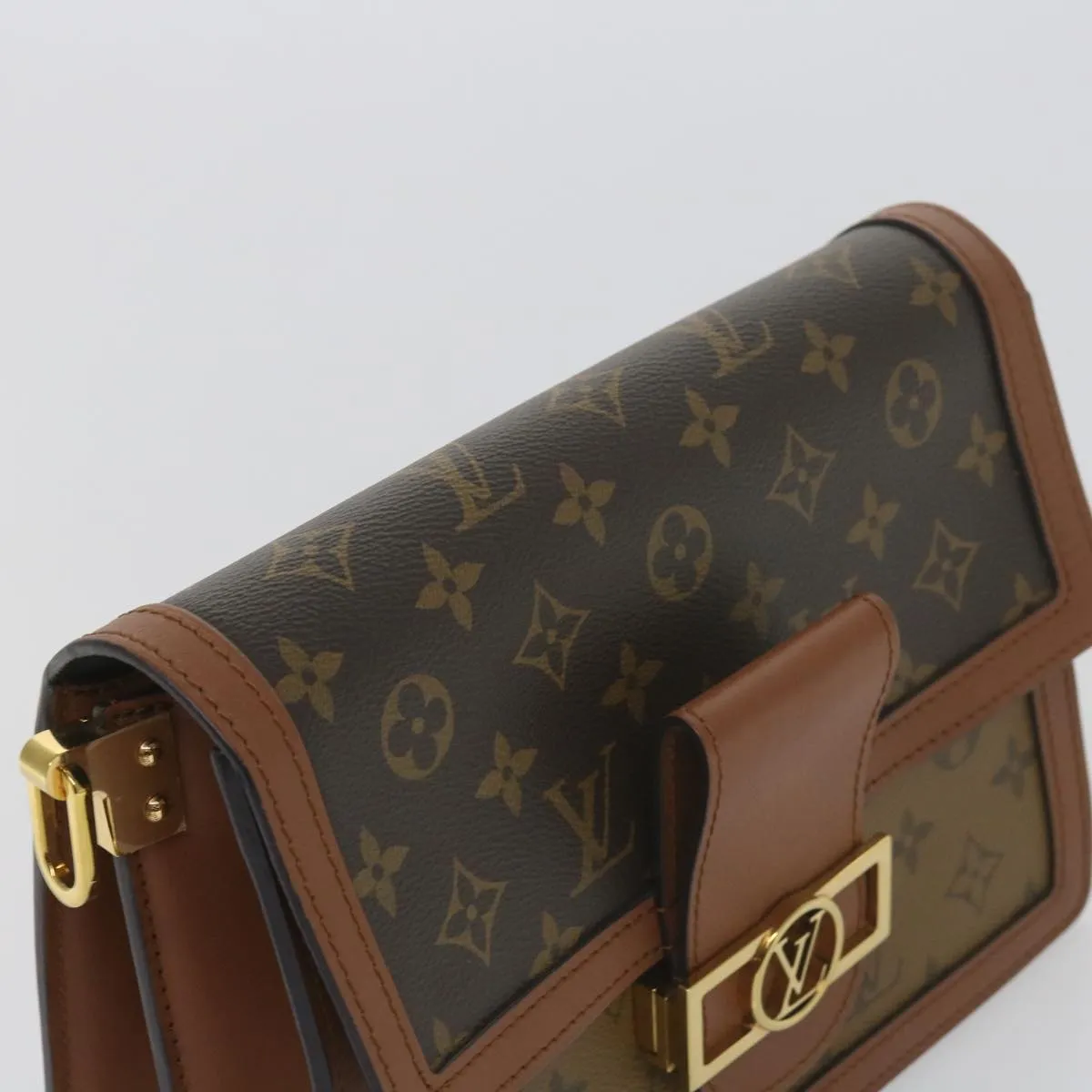 Trendy Inspired Louis Vuitton Monogram Reverse Dauphine Mm Shoulder Bag M44391 Lv Auth 60072a