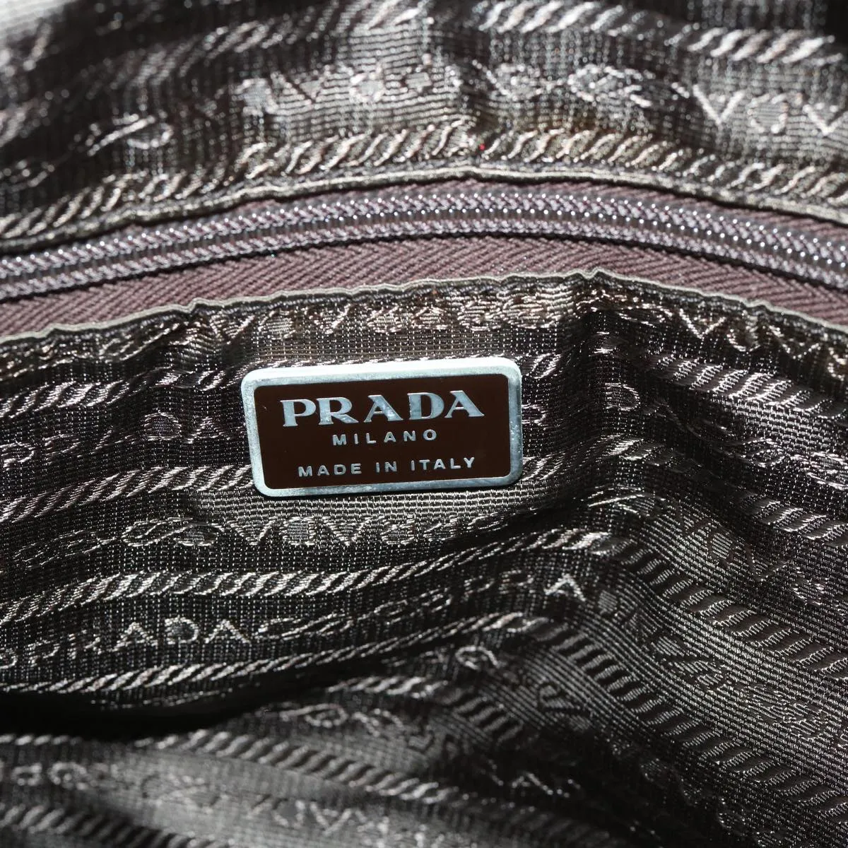 Trendy Inspired Prada Shoulder Bag Nylon Khaki Auth 69201