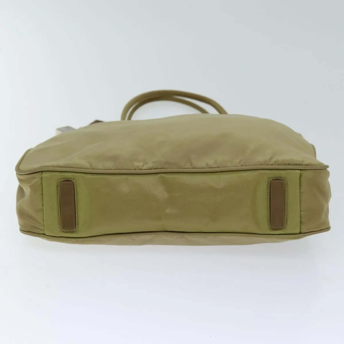 Trendy Inspired Prada Tote Bag Nylon Beige Auth 75578