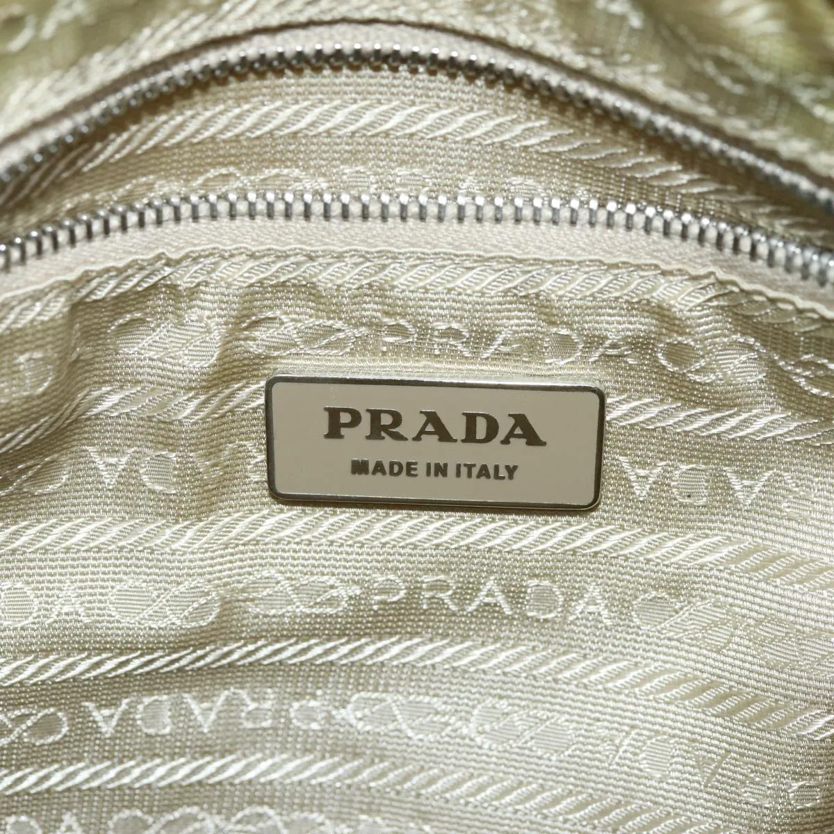Trendy Inspired Prada Tote Bag Nylon Beige Auth 75578
