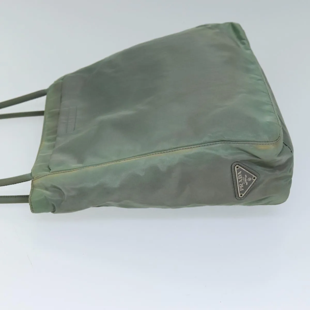 Trendy Inspired Prada Tote Bag Nylon Khaki Auth 73155