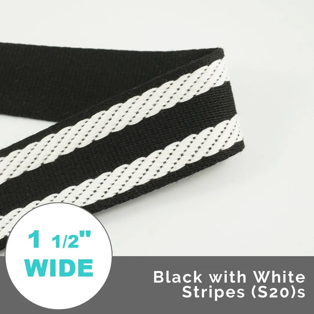 Varsity Stripes 1 1/2" (38mm) Wide (Per 1 Yard)