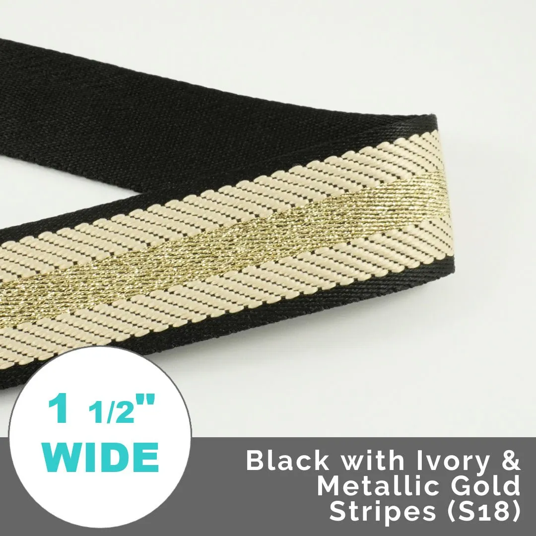 Varsity Stripes 1 1/2" (38mm) Wide (Per 1 Yard)