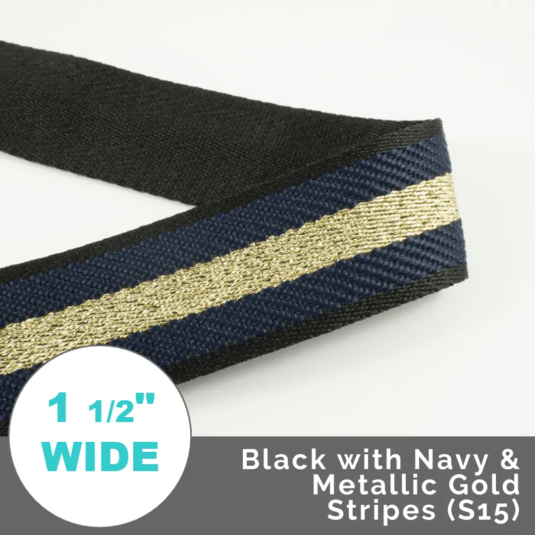 Varsity Stripes 1 1/2" (38mm) Wide (Per 1 Yard)