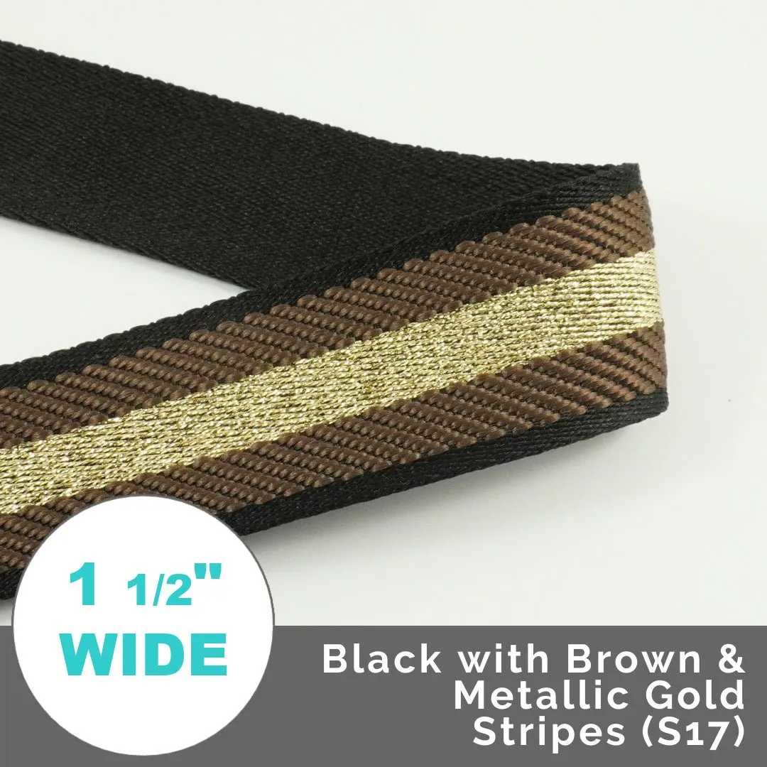 Varsity Stripes 1 1/2" (38mm) Wide (Per 1 Yard)