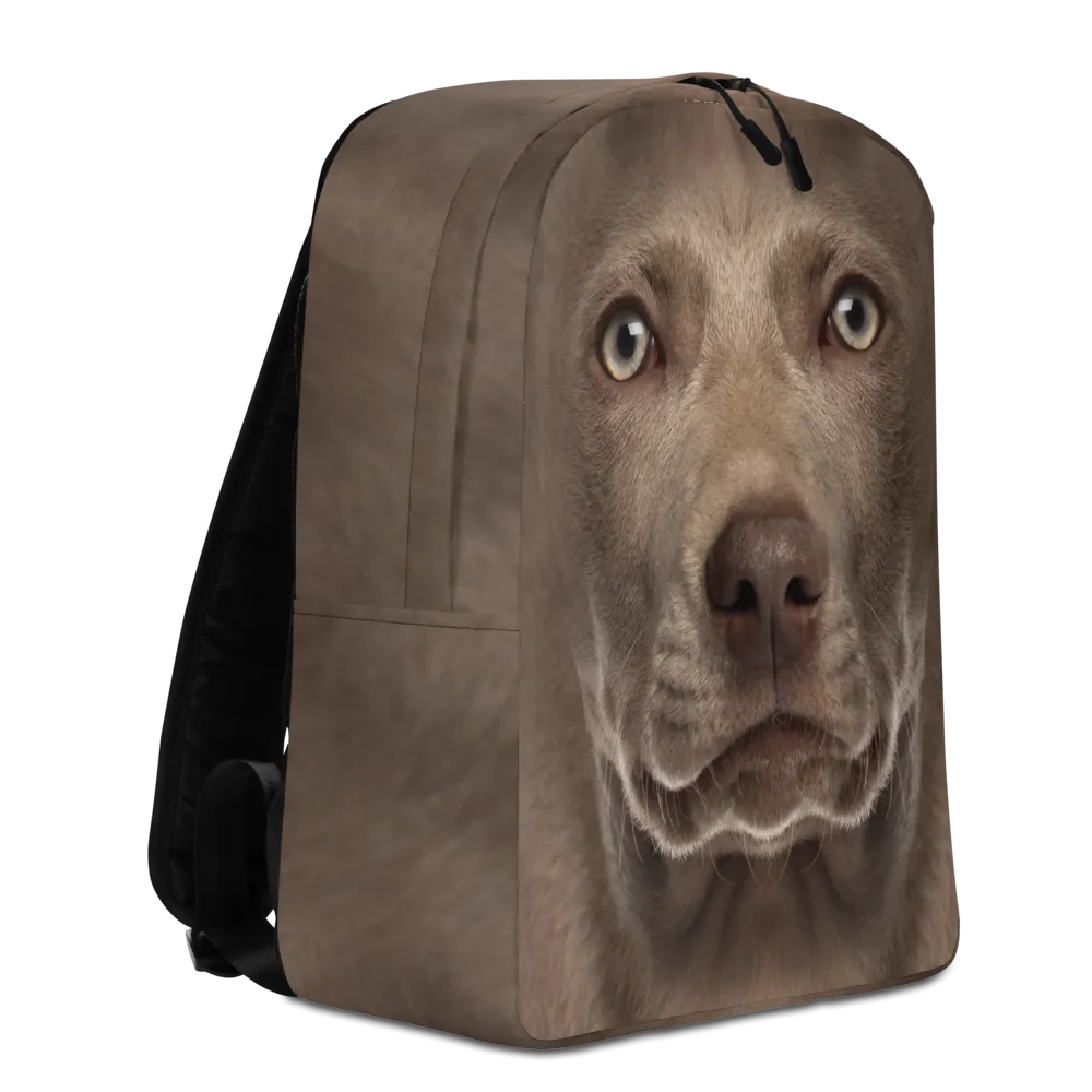 Weimaraner Dog Minimalist Backpack