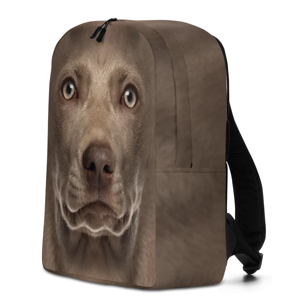 Weimaraner Dog Minimalist Backpack