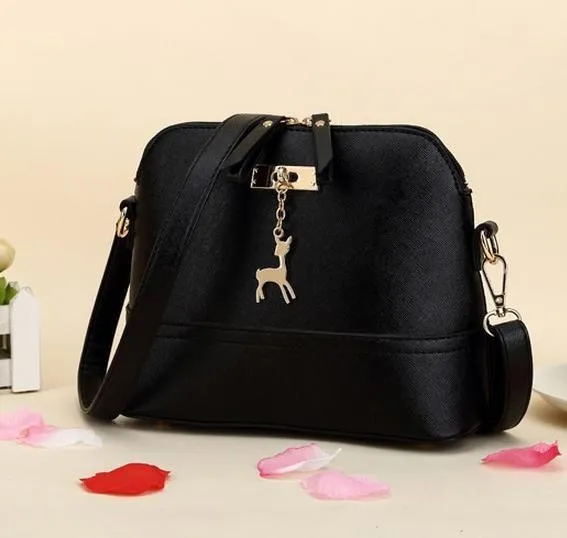 Women shoulder bags messenger bag leather small shell bag famous brand crossbody bag Deer Spliced Collision color