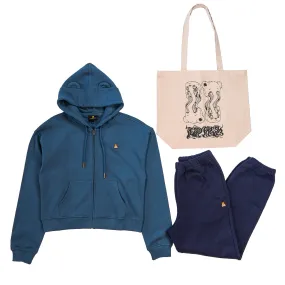 Women's Classic Bear Ear Zip Hoodie Bundle